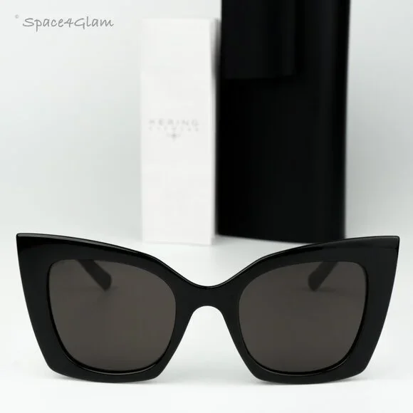 BRAND NEW Saint Laurent SL552 001 Black Black Cat Eye Women Sunglasses